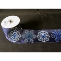 Christmas Wired Ribbon Blue  2.5" x 10y